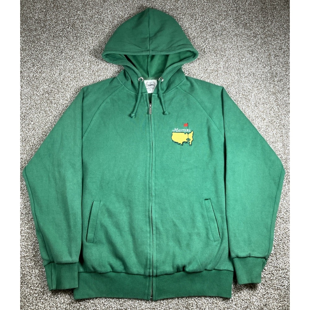 Masters Clubhouse Collection by Red Jacket Zip Up Hoodie Green Men's Medium